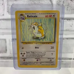 1999 Nintendo Pokemon Base Set Raticate 40/102 - Image 1