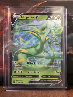 Pokemon TCG Serperior V Sword & Shield - Silver Tempest 007/195 Holo Ultra Rare - Image 1