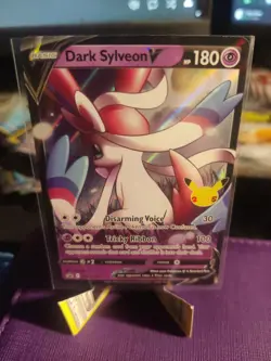 Pokemon 25th Anniversary Celebration Dark Sylveon V Promo SWSH134 NM - Image 1