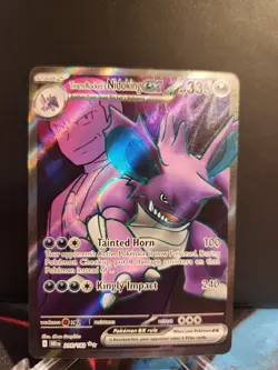 Pokemon TCG - Team Rocket's Nidoking ex - 216/182 - SV10: Destined Rivals (DRI) - Image 1