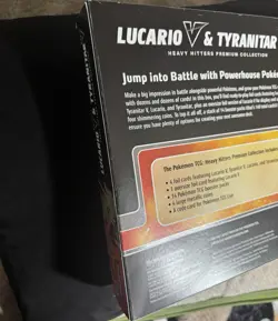 Pokemon TCG Lucario V & Tyranitar V Heavy Hitters Premium Collection NEW 2023 - Image 5