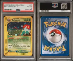Pokemon Bellossom Holo Swirl Aquapolis H5/H32 PSA 8 NM-MT Vintage - Image 5