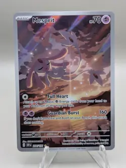 Pokemon TCG Mesprit 204/191SV08: Surging Sparks Illustration Rare Holo NM - Image 1