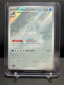 Crabominable 149/142 IR Illustration Rare Holo Pokemon 2024 Stellar Crown NM - Image 1