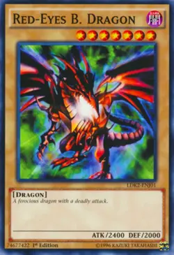 Red-Eyes B. Dragon - LDK2-ENJ01 - Common - 1st Edition - Lightly Played - Image 1