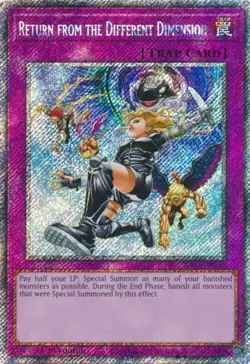 Yugioh! Return from the Different Dimension - RA03-EN140 - Platinum Secret Rare - Image 1