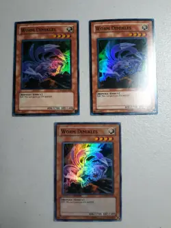 3x Yugioh! Worm Dimikles HA01-EN020 Super Rare Unlimited Edition Lightly Played - Image 1