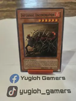 Yu-Gi-Oh Infernal Incinerator DR04 Common Light Played - Image 1