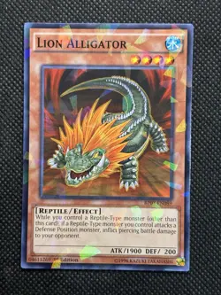 YuGiOh! - Lion Alligator BP03-EN089 Shatterfoil Rare 1st Edition Near Mint - Image 1