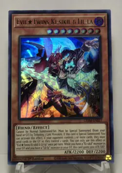 Evil Twins Ki-sikil & Lil-la GEIM-EN017 Ultra Rare 1st Edition Yugioh NM/M - Image 1