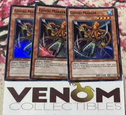 3x (M/NM) - Gishki Marker - HA05-EN033 - Super Rare - 1st Edition YuGiOh - Image 1