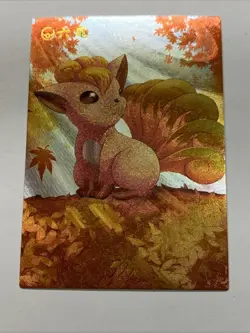 Vulpix Fire Fox Pokemon 37 Foil Holo Card Anime Rare Full Alt Art Arcade Pokedex - Image 5
