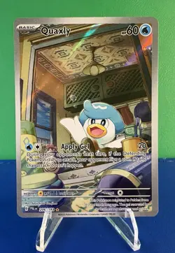 Pokemon TCG Quaxly Paldea Evolved Illustration Rare Full Art Card 206/193 - Image 2