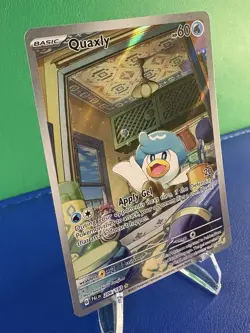 Pokemon TCG Quaxly Paldea Evolved Illustration Rare Full Art Card 206/193 - Image 3