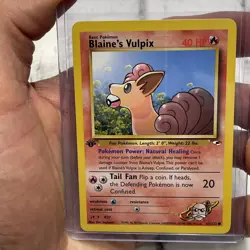 Pokemon Card - Blaine's Vulpix Gym Heroes 1st Edition 65/132 Common NM Near Mint - Image 1