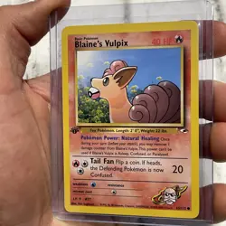 Pokemon Card - Blaine's Vulpix Gym Heroes 1st Edition 65/132 Common NM Near Mint - Image 2