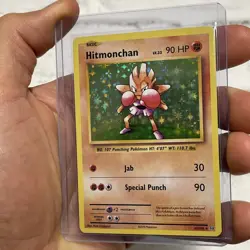 Pokemon Hitmonchan Holo Rare 62/108 - XY Evolutions Pokemon Card LP/NM 2016 TCG - Image 2