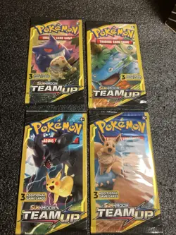 Team Up Dollar Store 3 Card Booster Packs Set Of 4 (Factory Sealed) Minty Packs - Image 2