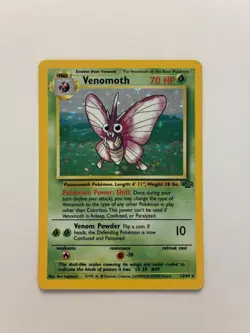 Pokemon TCG Venomoth Holo Rare Card 13/64 Jungle Lightly Played - Image 1
