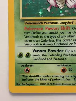 Pokemon TCG Venomoth Holo Rare Card 13/64 Jungle Lightly Played - Image 3