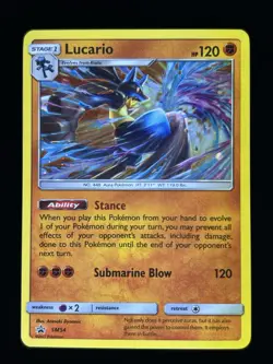 Lucario SM54 Pokemon Promo Sun & Moon Holo Rare Card NM - Image 1