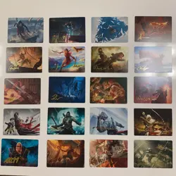 MTG Magic Assassin's Creed Art Series Cards Complete Set Gold Signed - Image 1