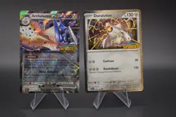 Archaludon ex 130/191 + Duraludon 129/191 Surging Sparks Stamped Promo Cards NM - Image 1