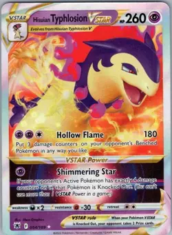 Pokemon Card Hisuian Typhlosion VSTAR 054/189 Astral Radiance - Near Mint - Image 1