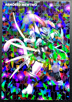 Armored Mewtwo Pokemon Card Holo ENSKY Nintendo Japanese 4.7 x 3.2 inch Japan - Image 1