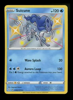Suicune SV022/SV122 Shining Fates 2021 Shiny Vault Pokemon Card TCG - Image 1