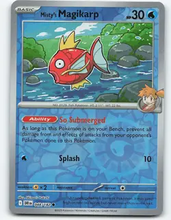 Misty's Magikarp #048/182 Reverse Holo Pokemon Card SV10: Destined Rivals - Image 1