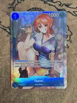 One Piece Card Game Nami (Parallel) OP09-050 Rare NM English - Image 1