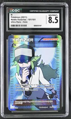 CGC 8.5 N 2011 Noble Victories 101/101 Ultra Rare,Holo Pokemon Card - Image 1