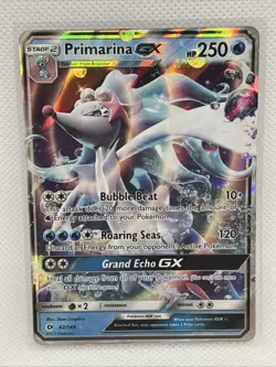 Primarina GX - 42/149 - Pokemon Sun & Moon Base Set Ultra Rare Card NM - Image 1