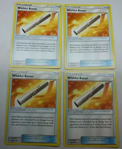 Pokemon 4X TRAINER WISHFUL BATON 128/147 UNCOMMON MINT CARD - Image 1