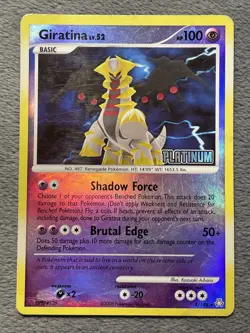 Giratina Lv. 52 4/46 DPBP Reverse Holo Pokemon Card Platinum Stamp Burger King - Image 1