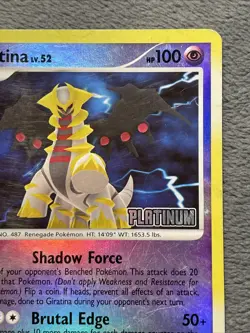 Giratina Lv. 52 4/46 DPBP Reverse Holo Pokemon Card Platinum Stamp Burger King - Image 3