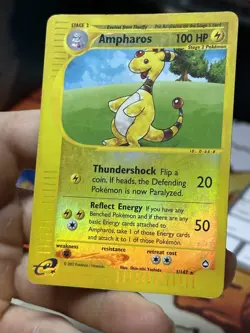 #2 Ampharos 1/147 Aquapolis 2002 Reverse Holo E-Series Vintage Pokemon Card TCG - Image 4