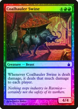 Coalhauler Swine FOIL Ravnica: City of Guilds PLD Red Common CARD ABUGames - Image 1