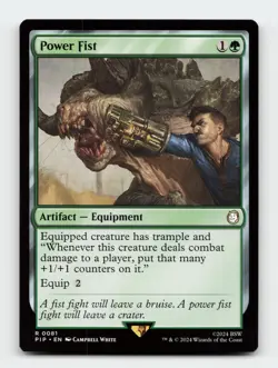 Power Fist Universes Beyond: Fallout Magic The Gathering MTG Card - Image 1