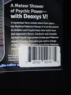 Pokemon Deoxys TCG V Battle Deck Zeraora 60 Playable Cards Collectible Box NEW - Image 3