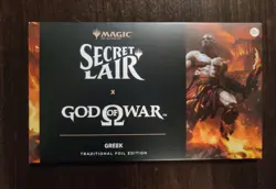 MTG Secret Lair PlayStation God Of War Greek Foil Edition SEALED - Image 1