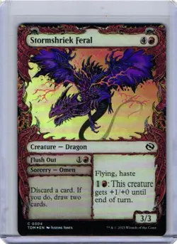 Stormshriek Feral (Showcase) (FOIL) - Tarkir: Dragonstorm - Image 1