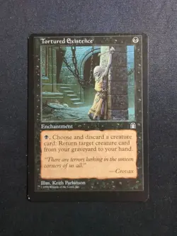 MISPRINT | MISCUT MTG Tortured Existence x1 Stronghold Magic the Gathering - Image 1