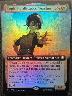 MTG Avatar: The Last Airbender Toph, Hardheaded Teacher Extended Art Foil (Rare) - Image 1