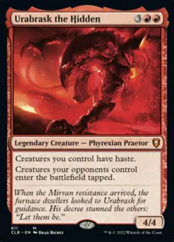 x1 Urabrask the Hidden - Deck Exclusive M MTG Commander Legends: Battle for Bald - Image 1