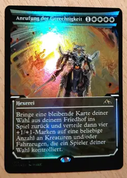 Mtg Magic: # FOIL # Anrufung der Gerechtigkeit, Invoke Justice, DEUTSCH - Image 1