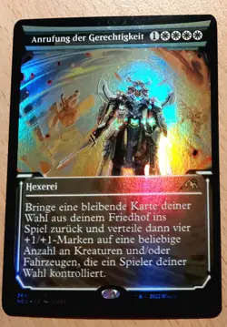 Mtg Magic: # FOIL # Anrufung der Gerechtigkeit, Invoke Justice, DEUTSCH - Image 2