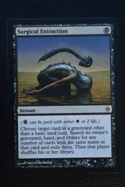 Magic The Gathering MTG SURGICAL EXTRACTION New Phyrexia LP Lightly Played - Image 1