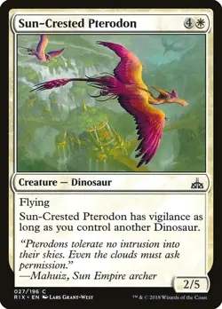 MTG Sun-Crested Pterodon Rivals of Ixalan 027/196 Regular Common X4 - Image 1